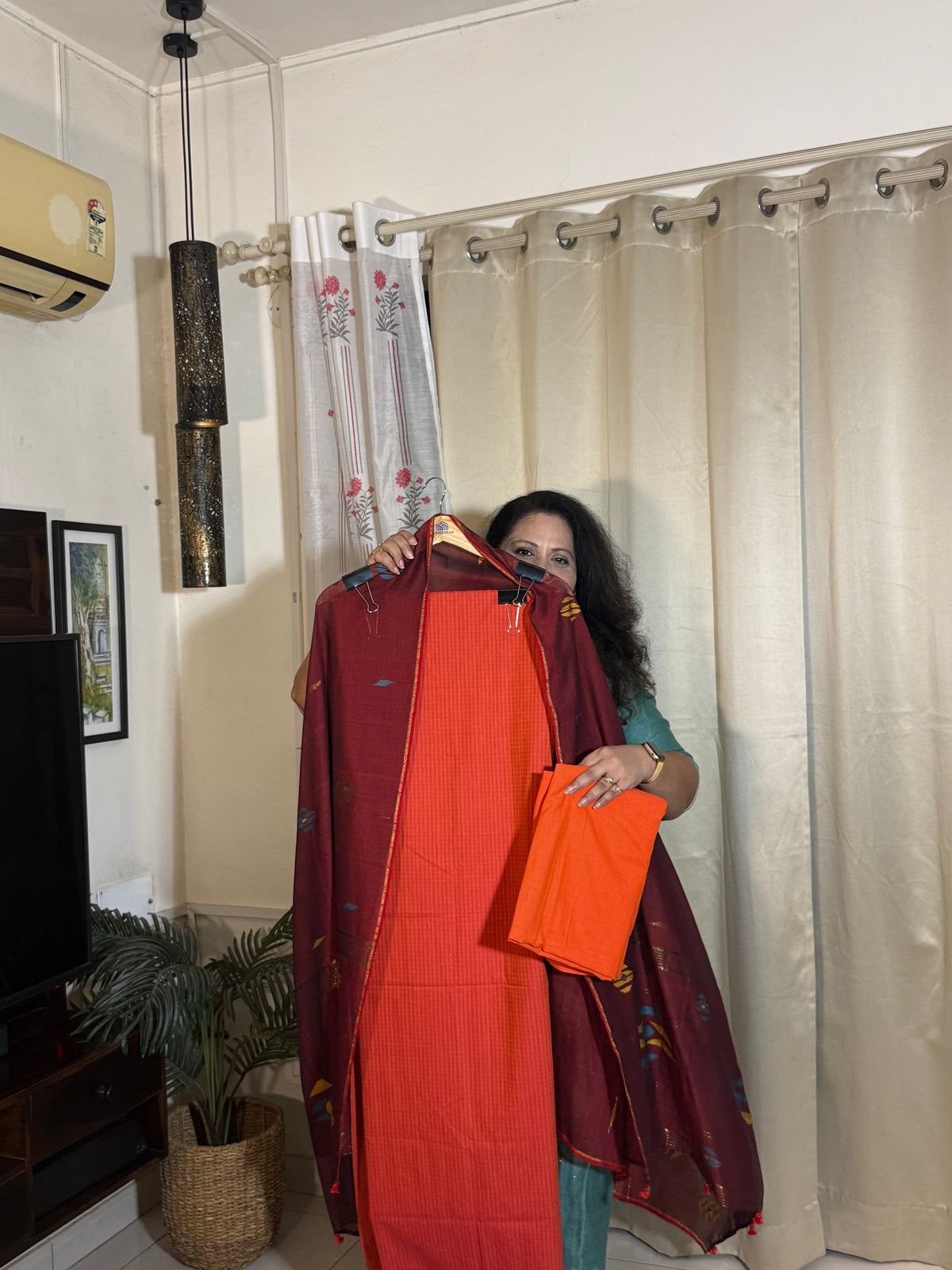 Pure cotton handloom suit set