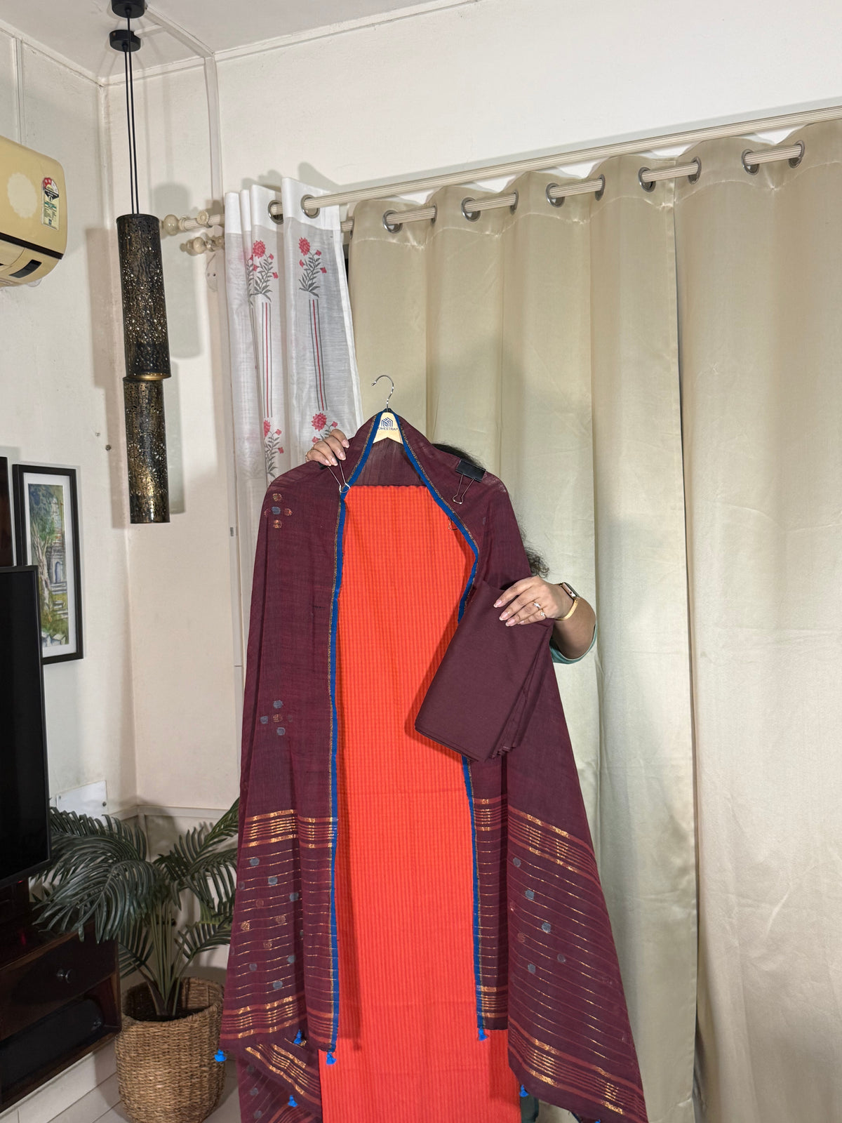 Pure cotton handloom suit set