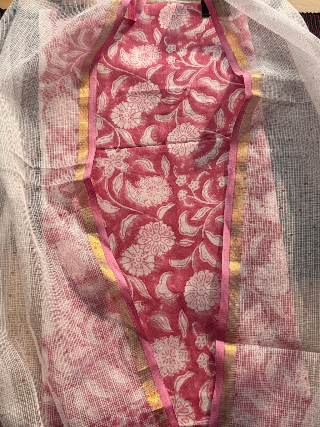 Pure mul cotton + kota Handblock printed suits