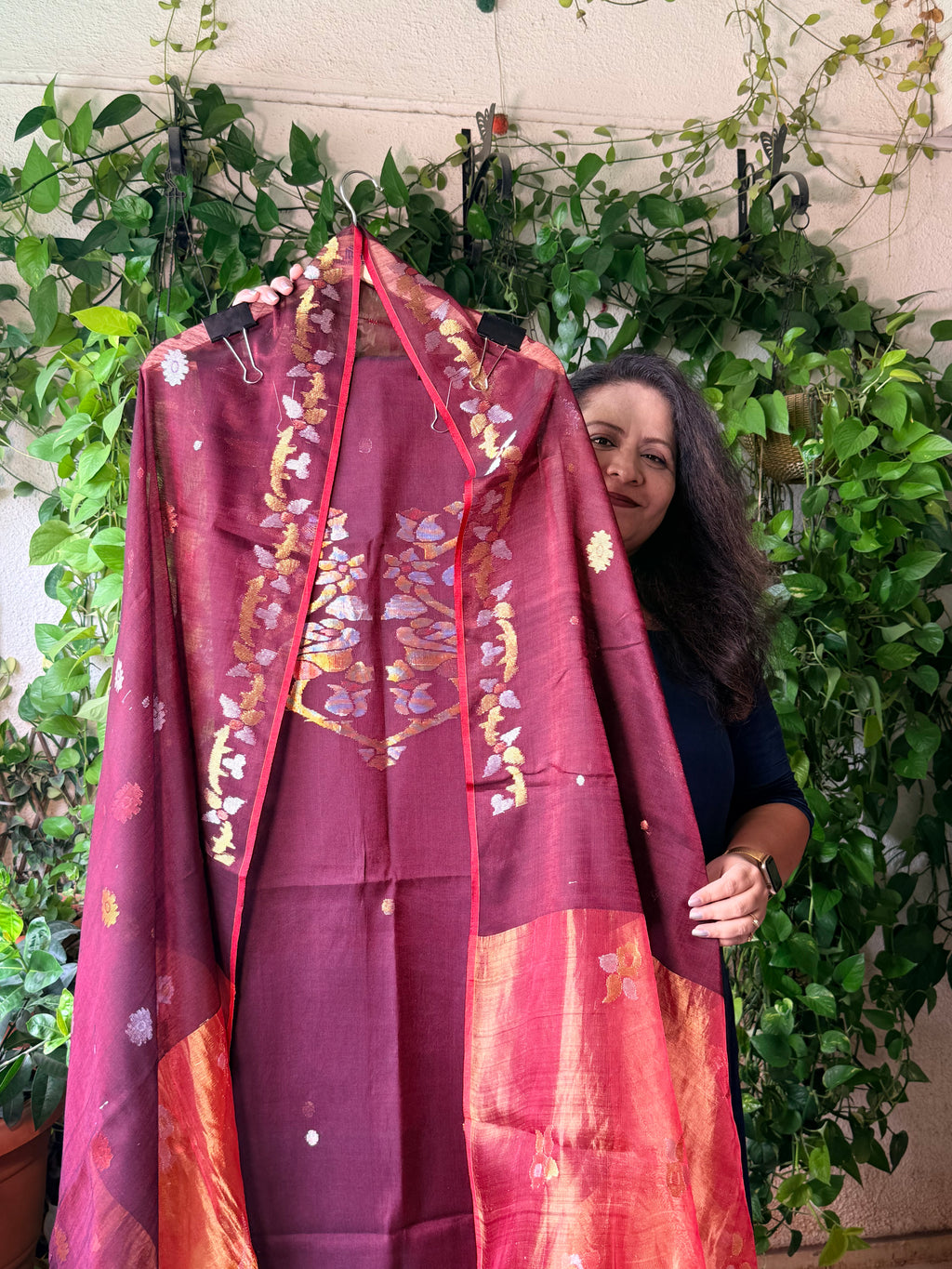 Pure handloom Jamdani suit sets