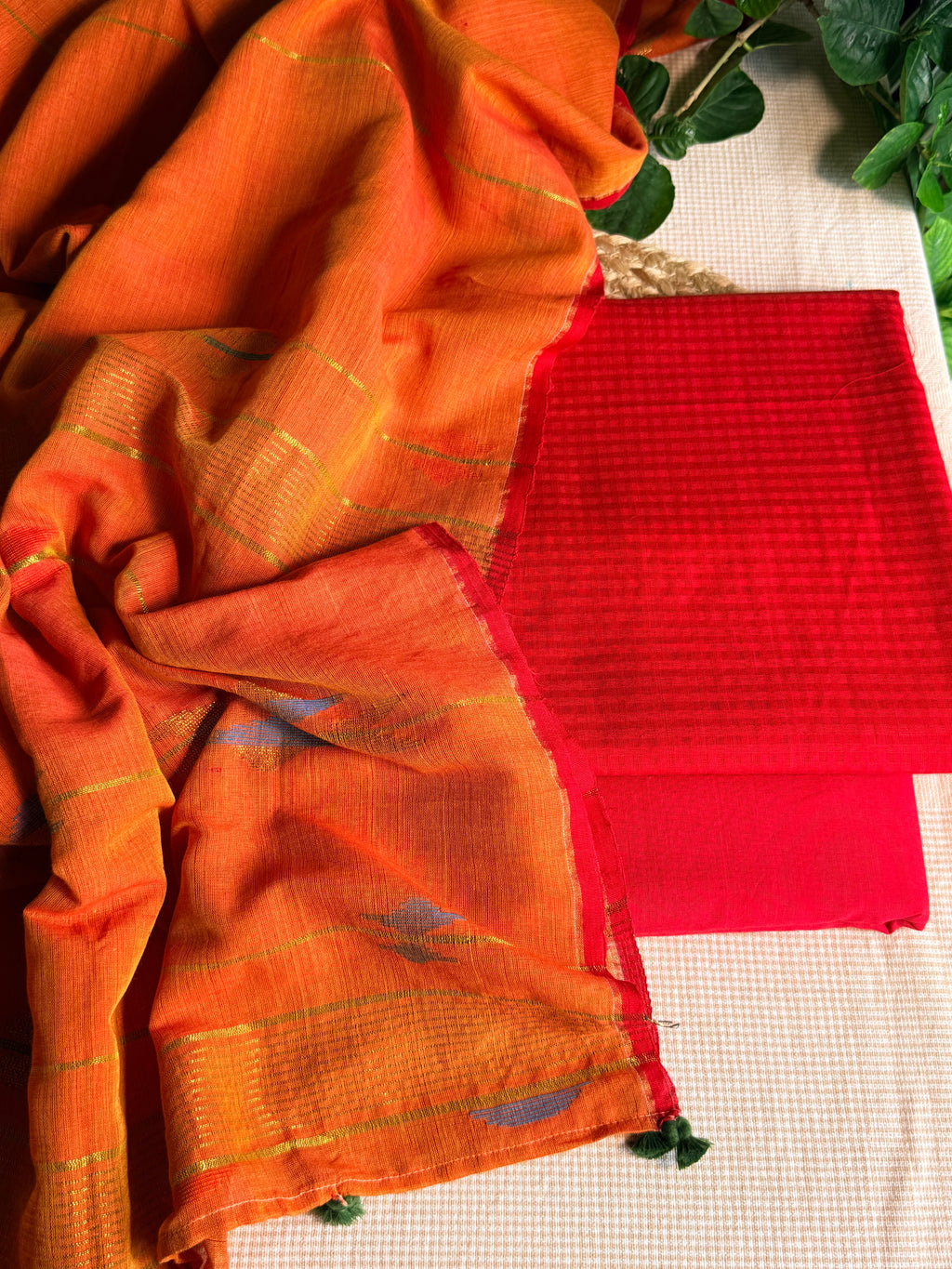 Pure cotton handloom suit set