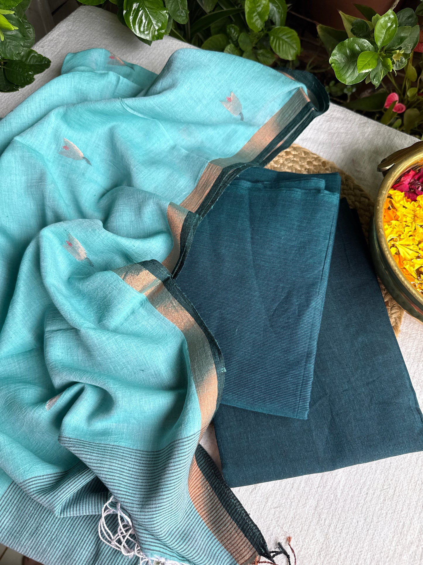 Pure cotton handloom suit set