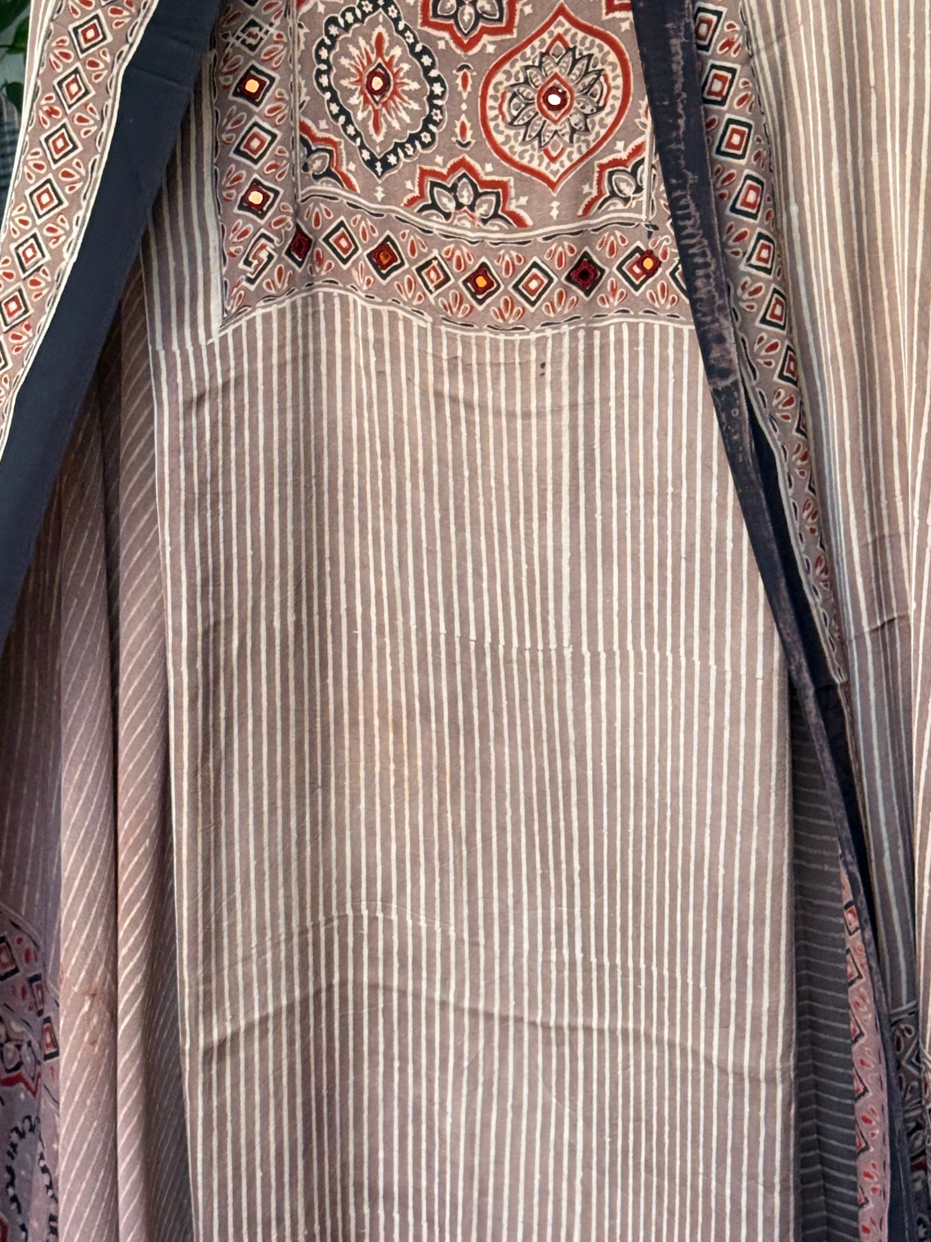 Pure Modal mirror work Ajrakh