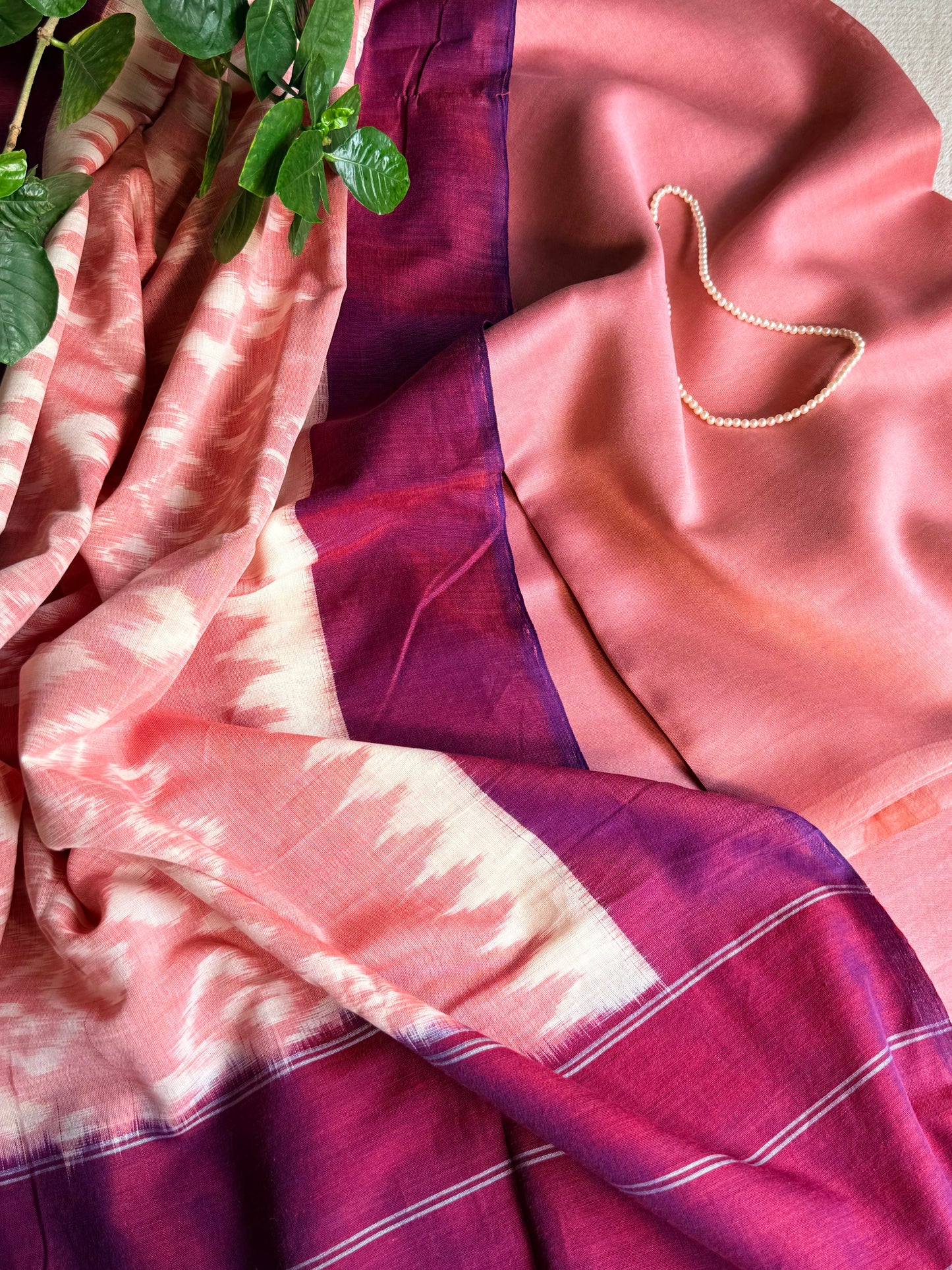Chanderi silk Kurta with Ikkat Dupatta
