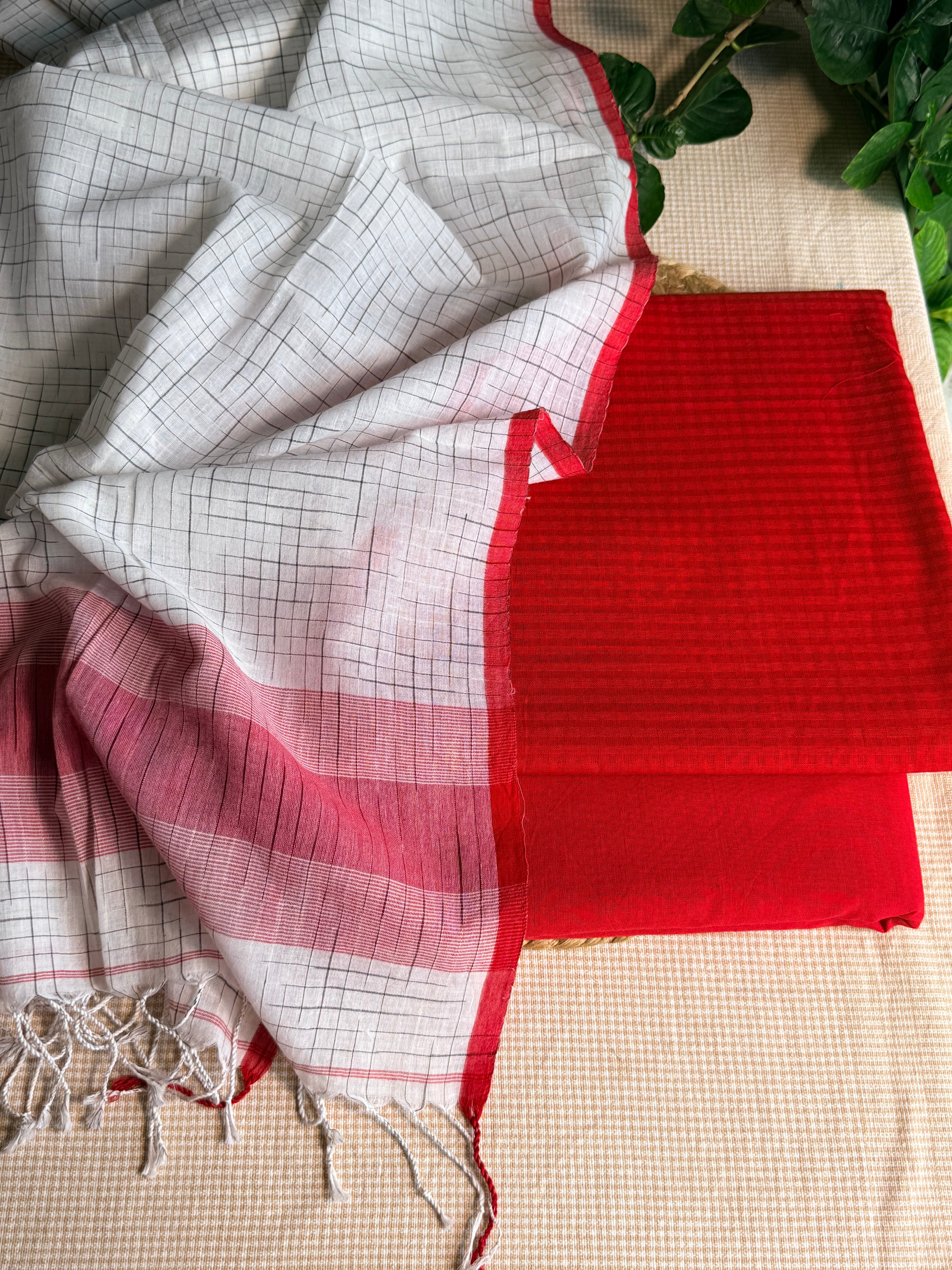 Pure cotton handloom suit set