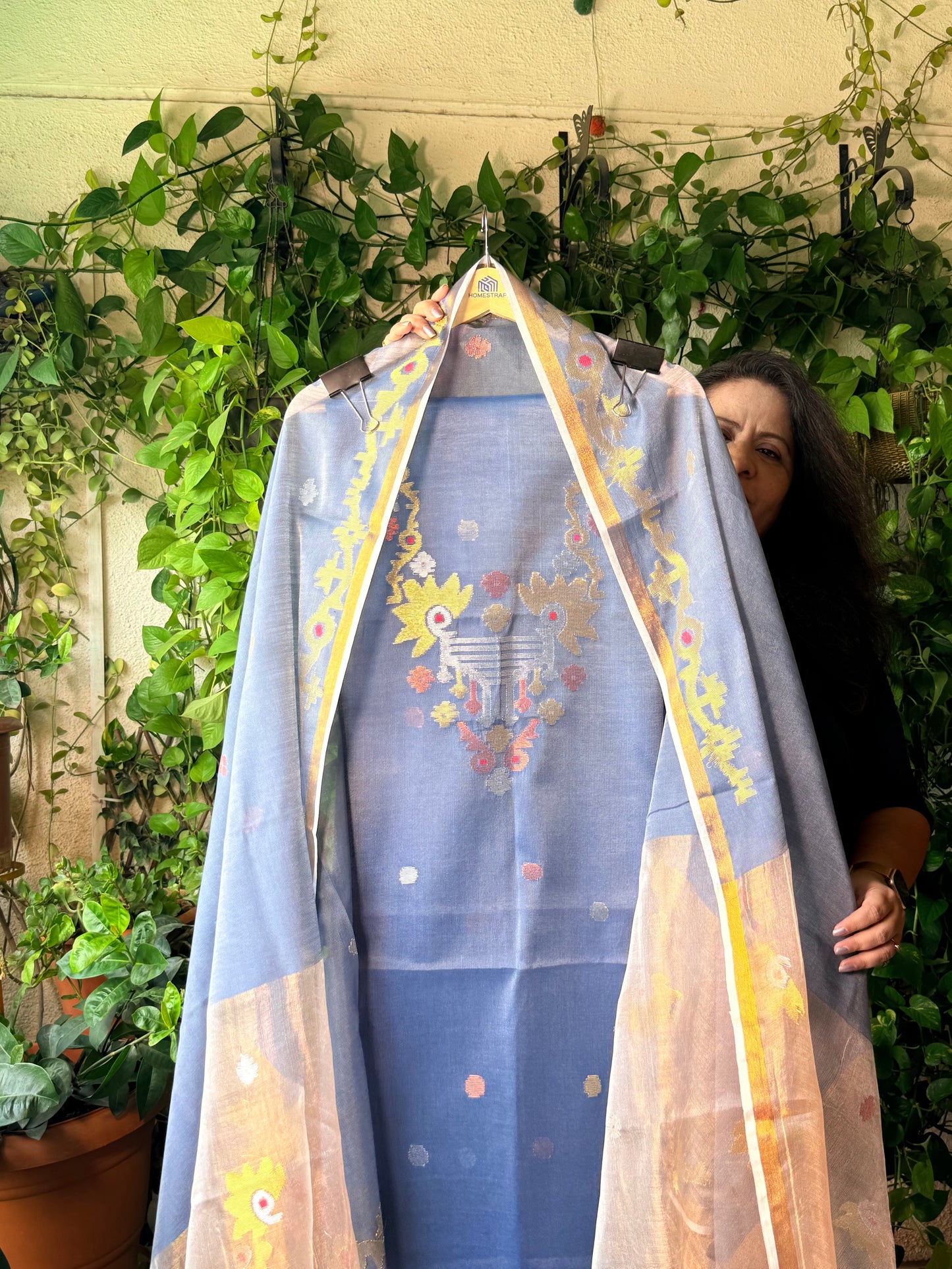 Pure handloom Jamdani suit sets