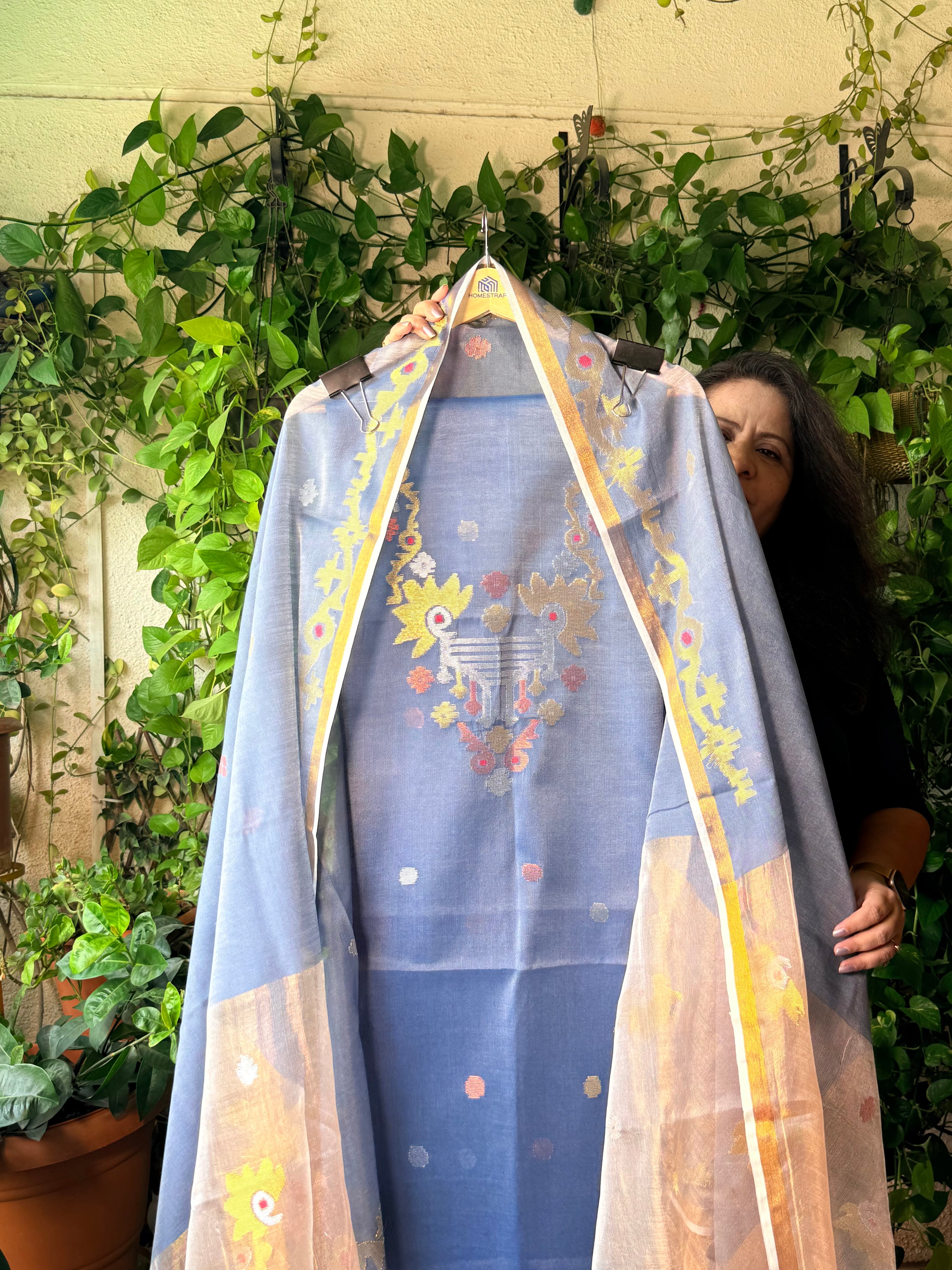 Pure handloom Jamdani suit sets
