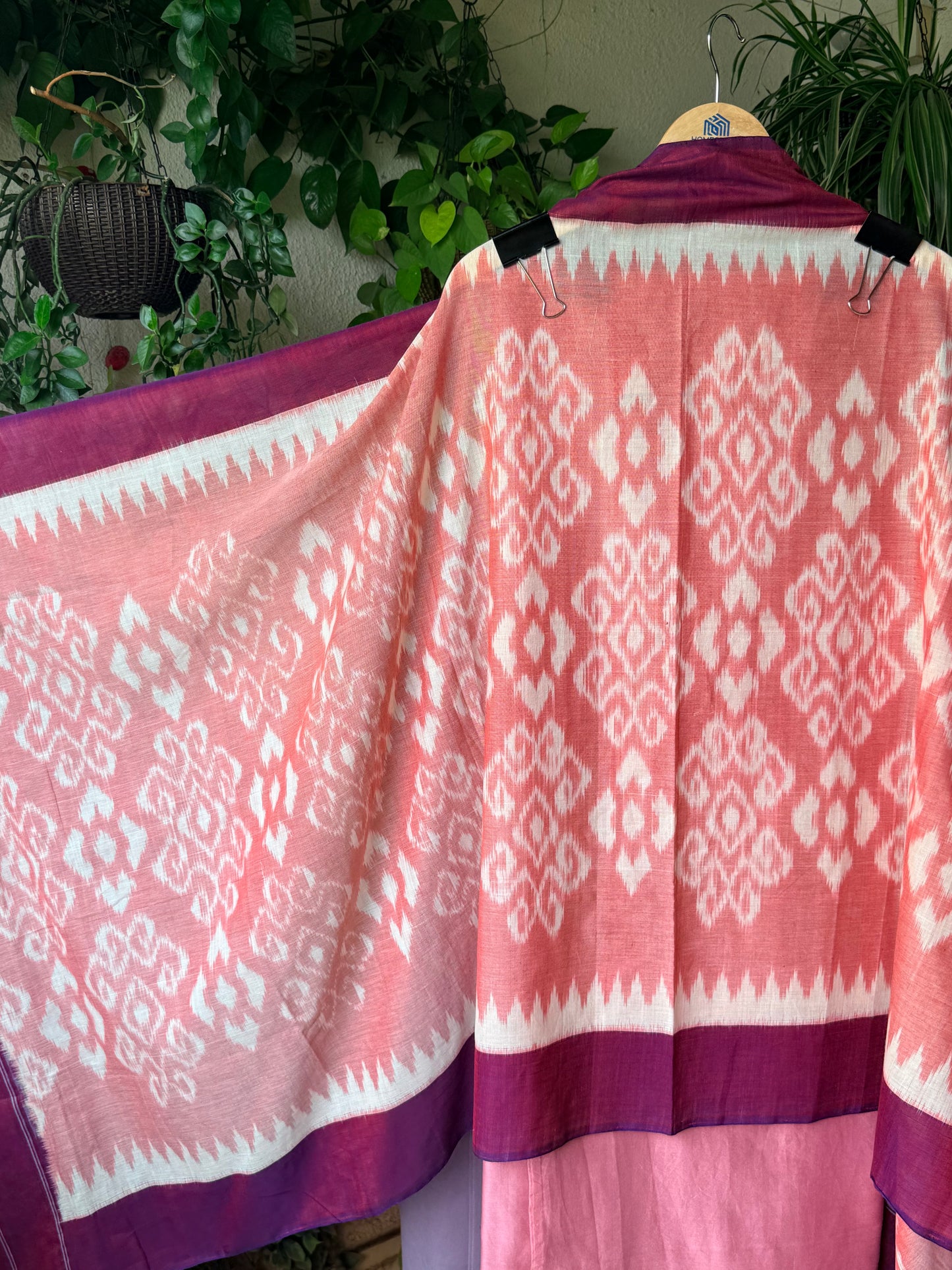 Chanderi silk Kurta with Ikkat Dupatta