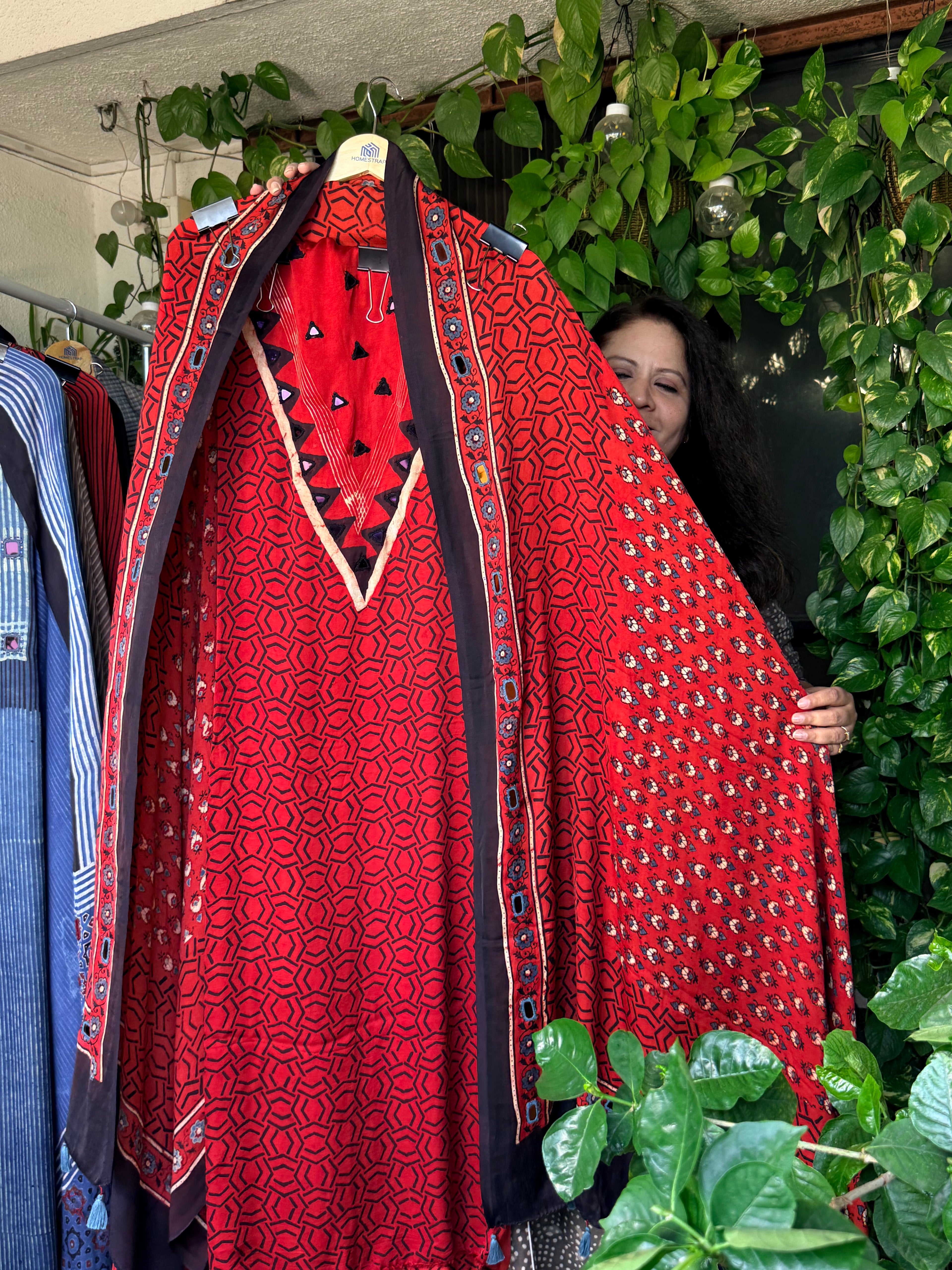 Pure Modal mirror work Ajrakh