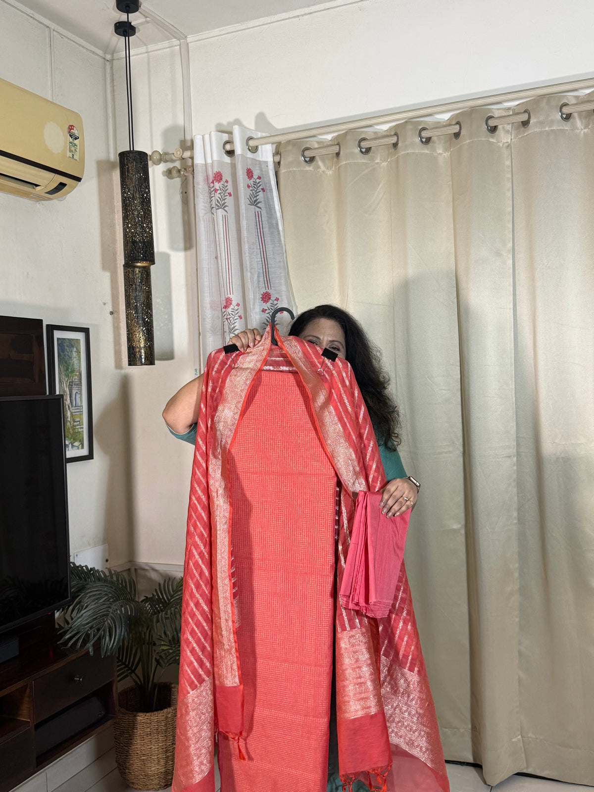Pure cotton silk suit sets