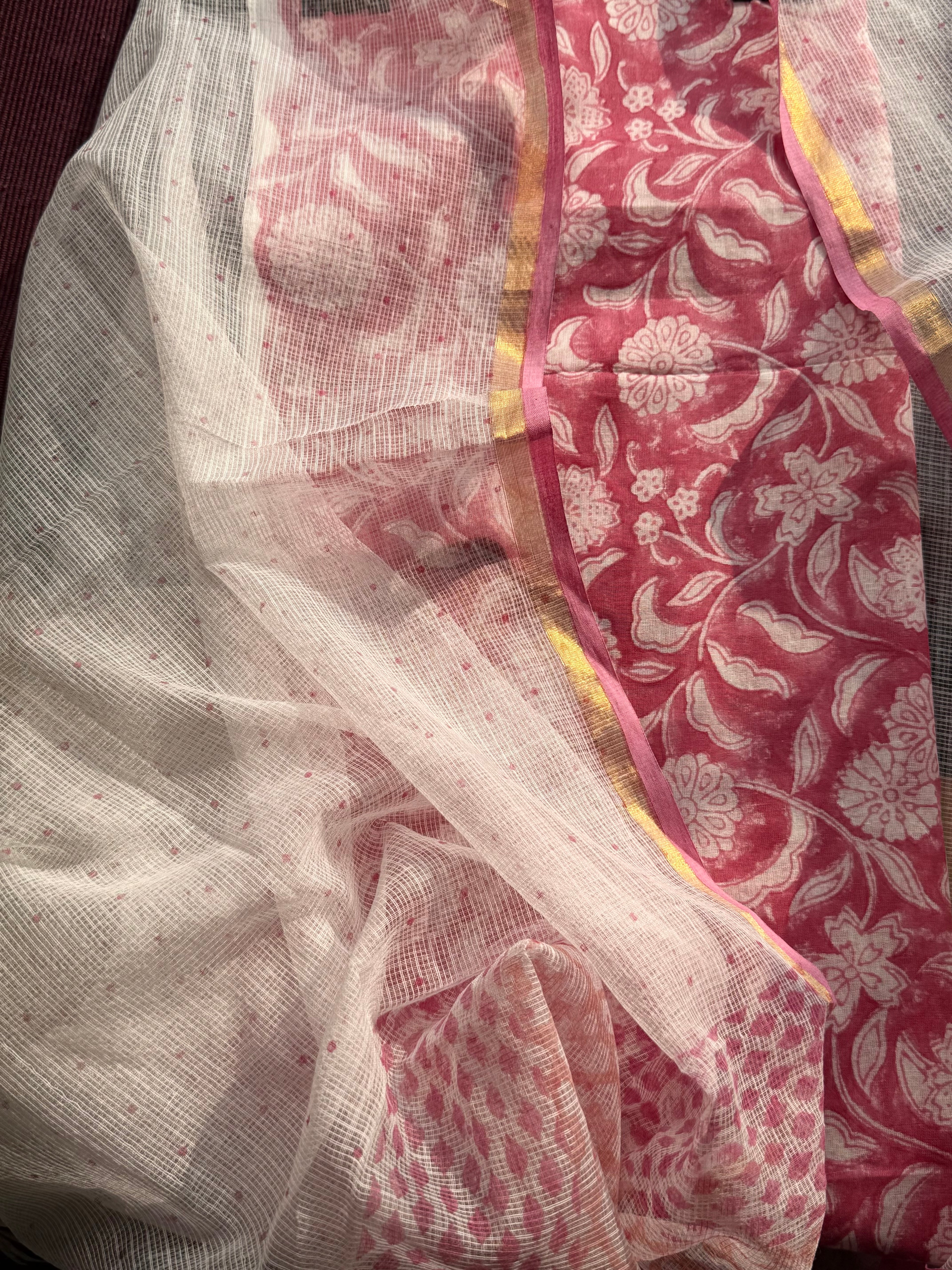 Pure mul cotton + kota Handblock printed suits