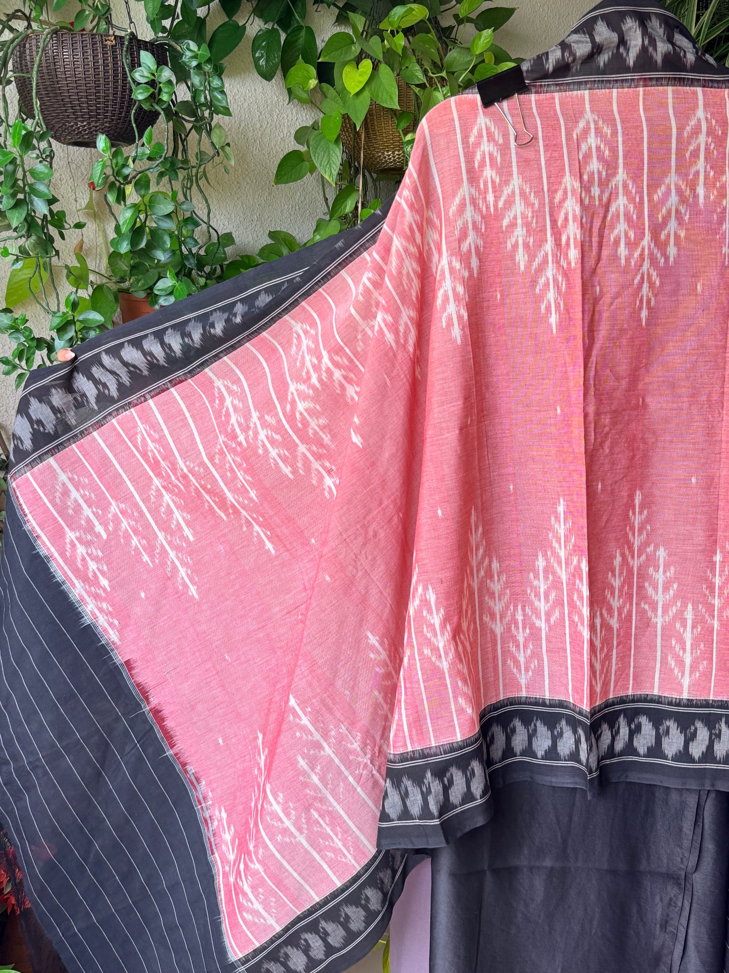 Chanderi silk Kurta with Ikkat Dupatta