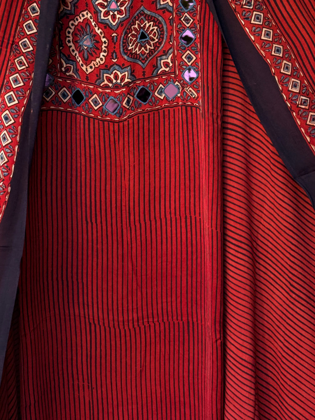 Pure Modal mirror work Ajrakh