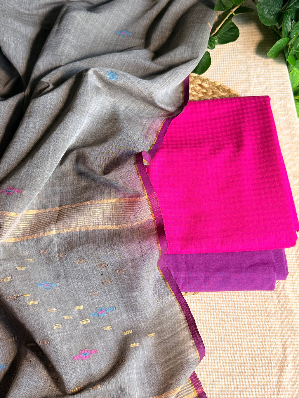 Pure cotton handloom suit set