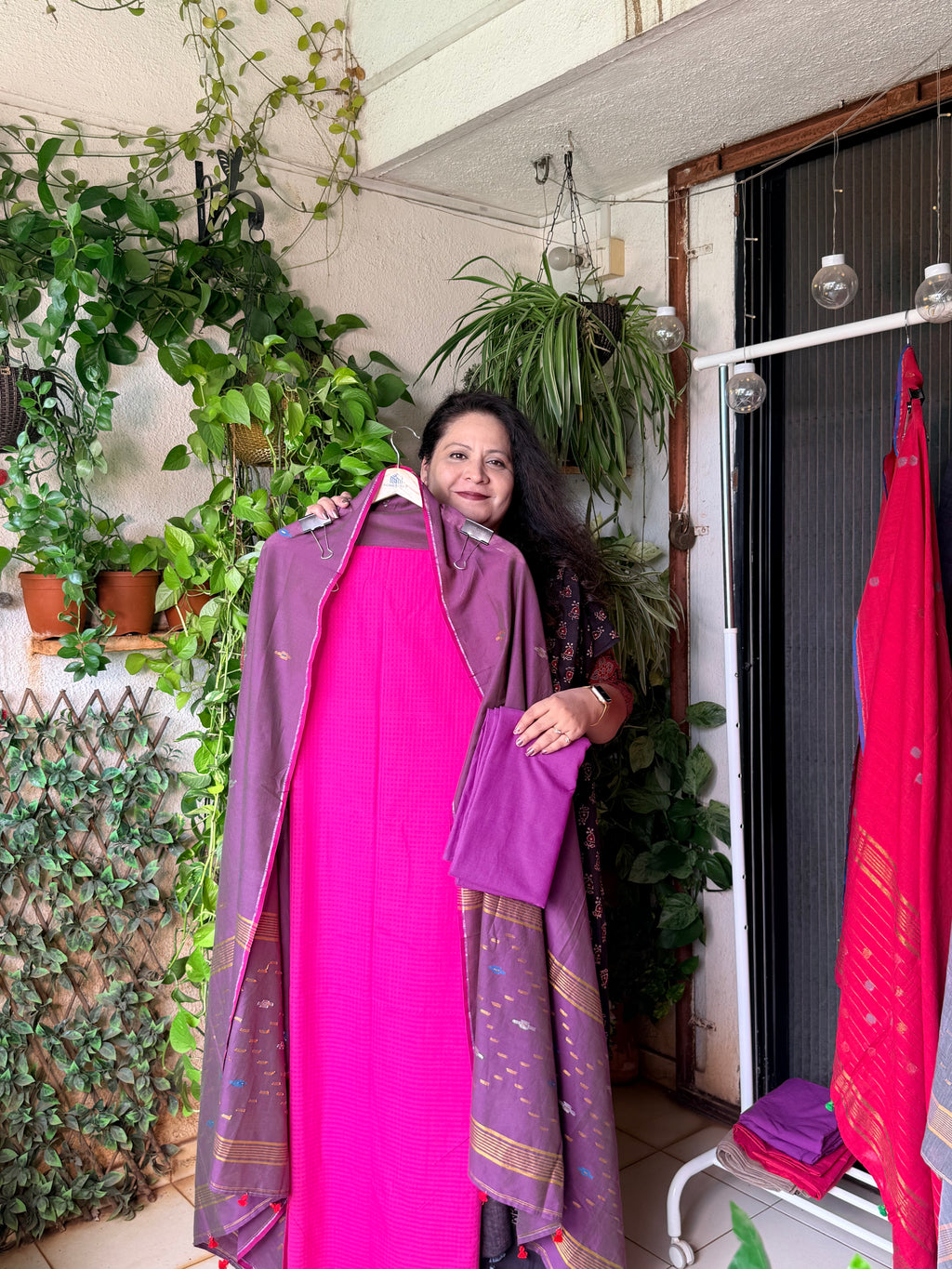 Pure cotton handloom suit set