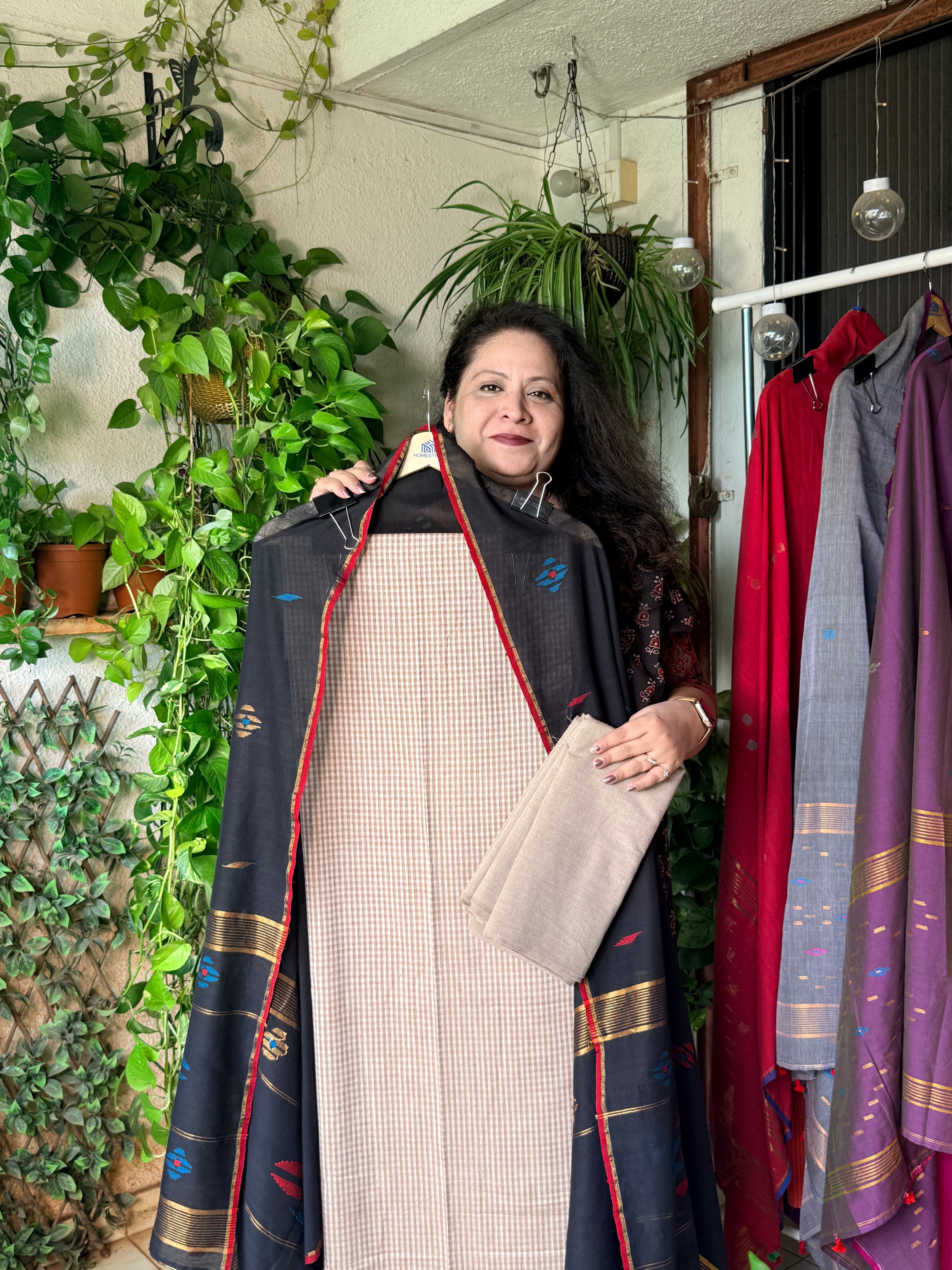 Pure cotton handloom suit set