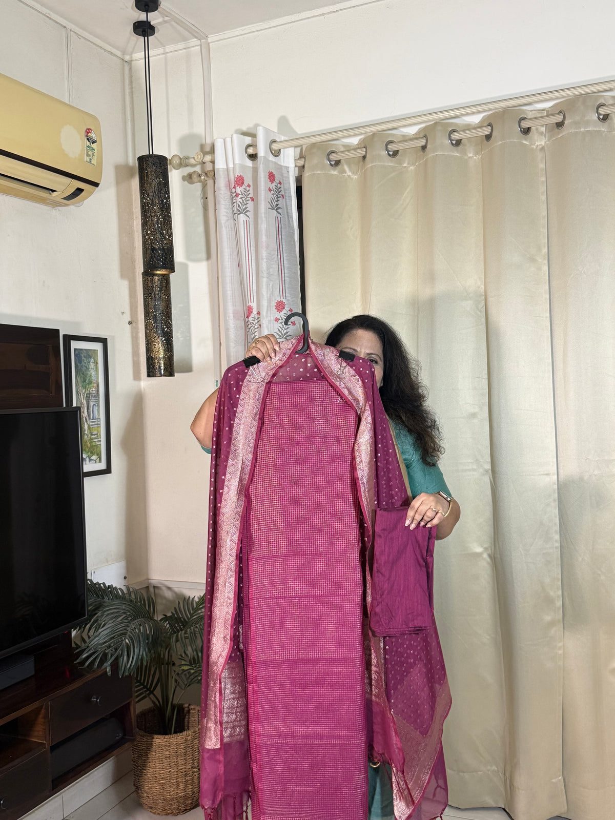 Pure cotton silk suit sets