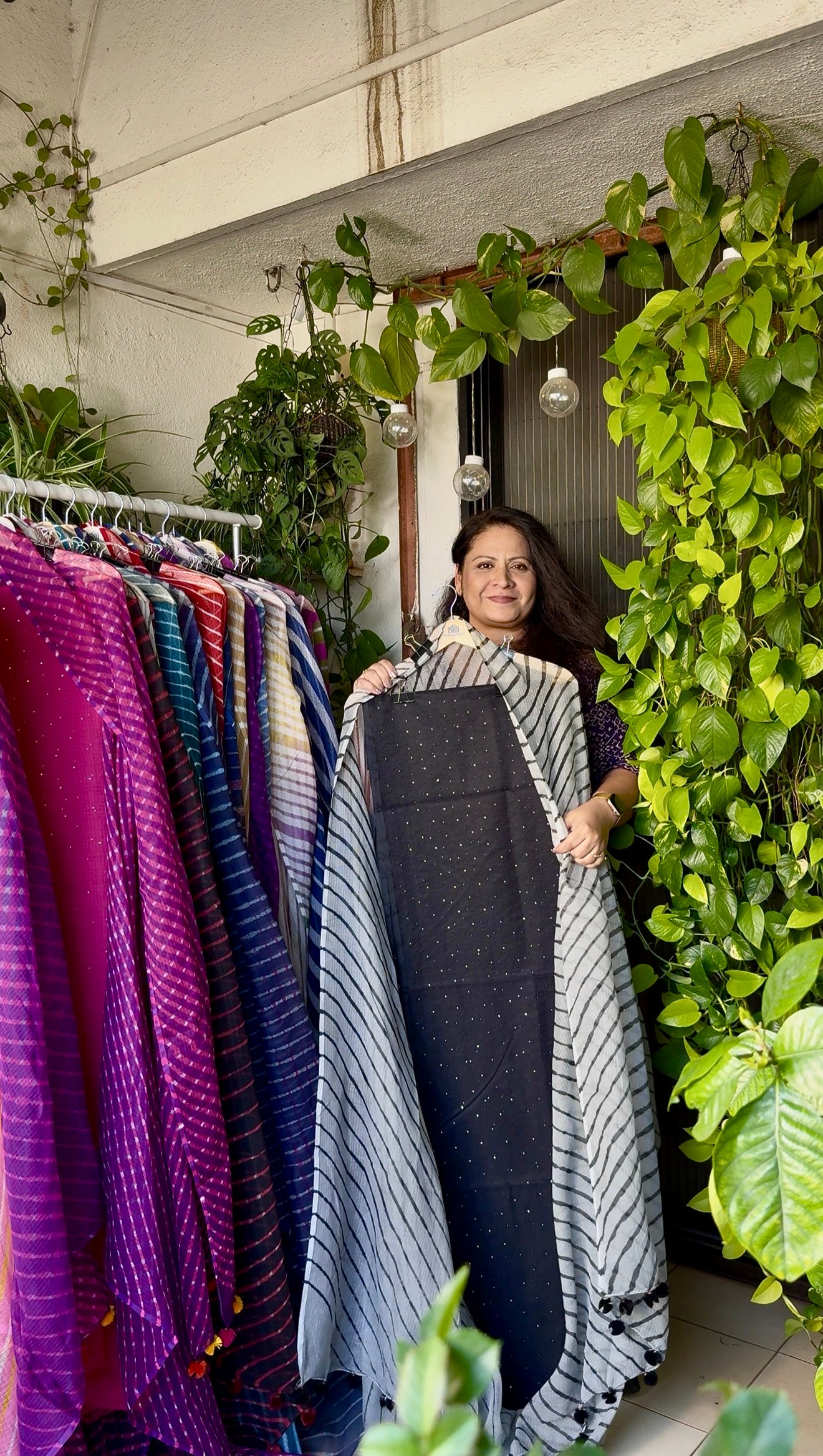 Pure kota Mukaish work kurta with kota dupatta
