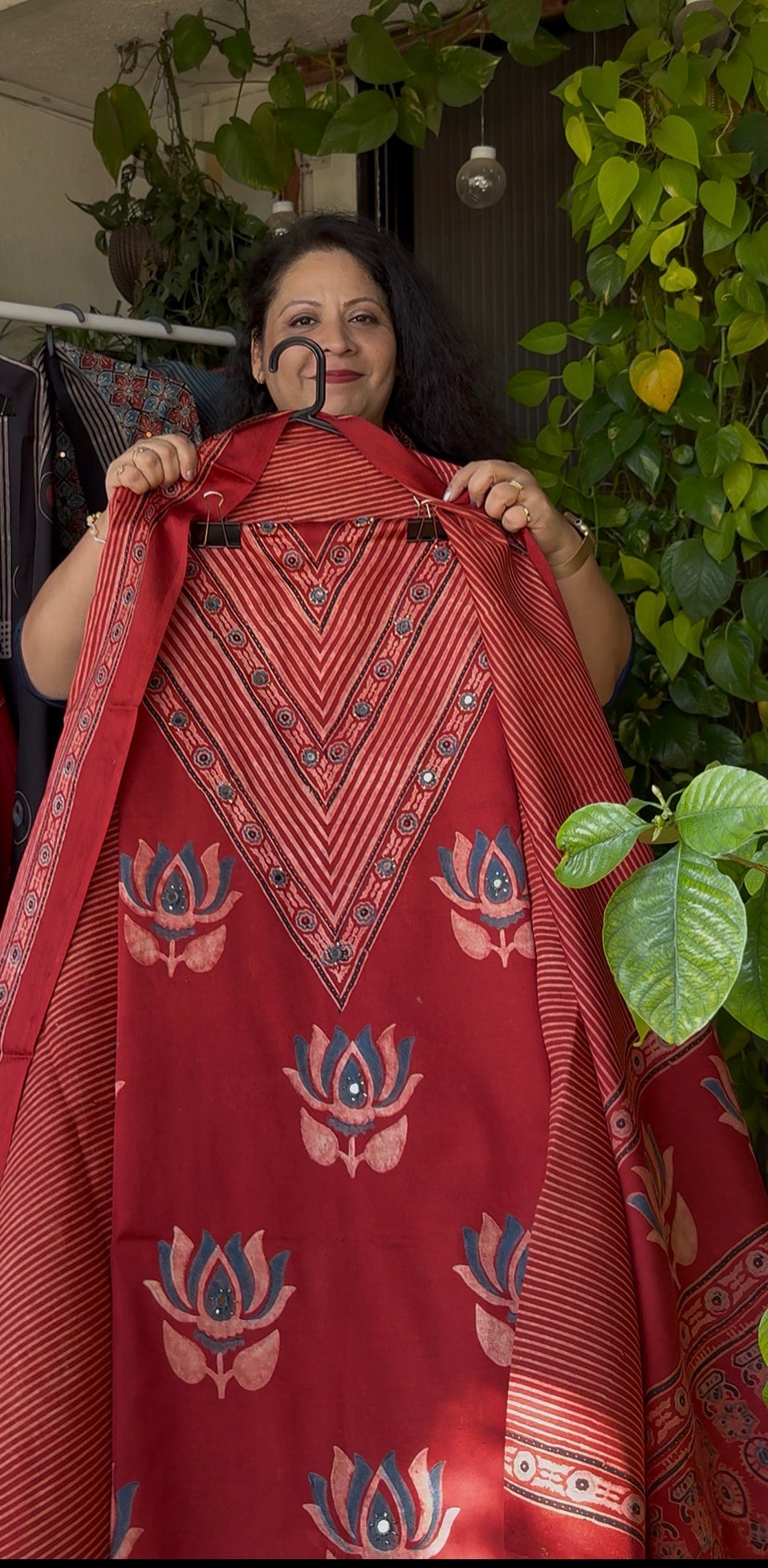 Pure Modal mirror work Ajrakh