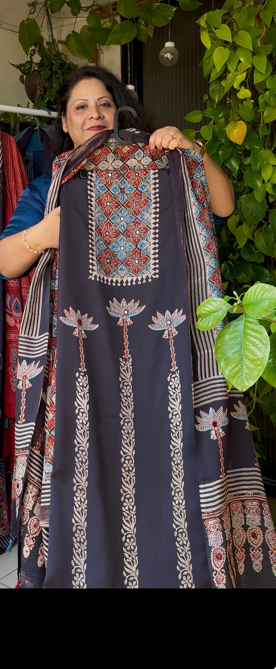 Pure Modal mirror work Ajrakh