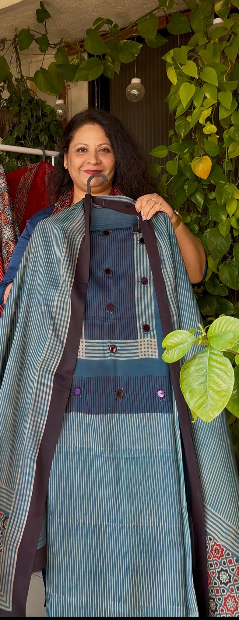 Pure Modal mirror work Ajrakh