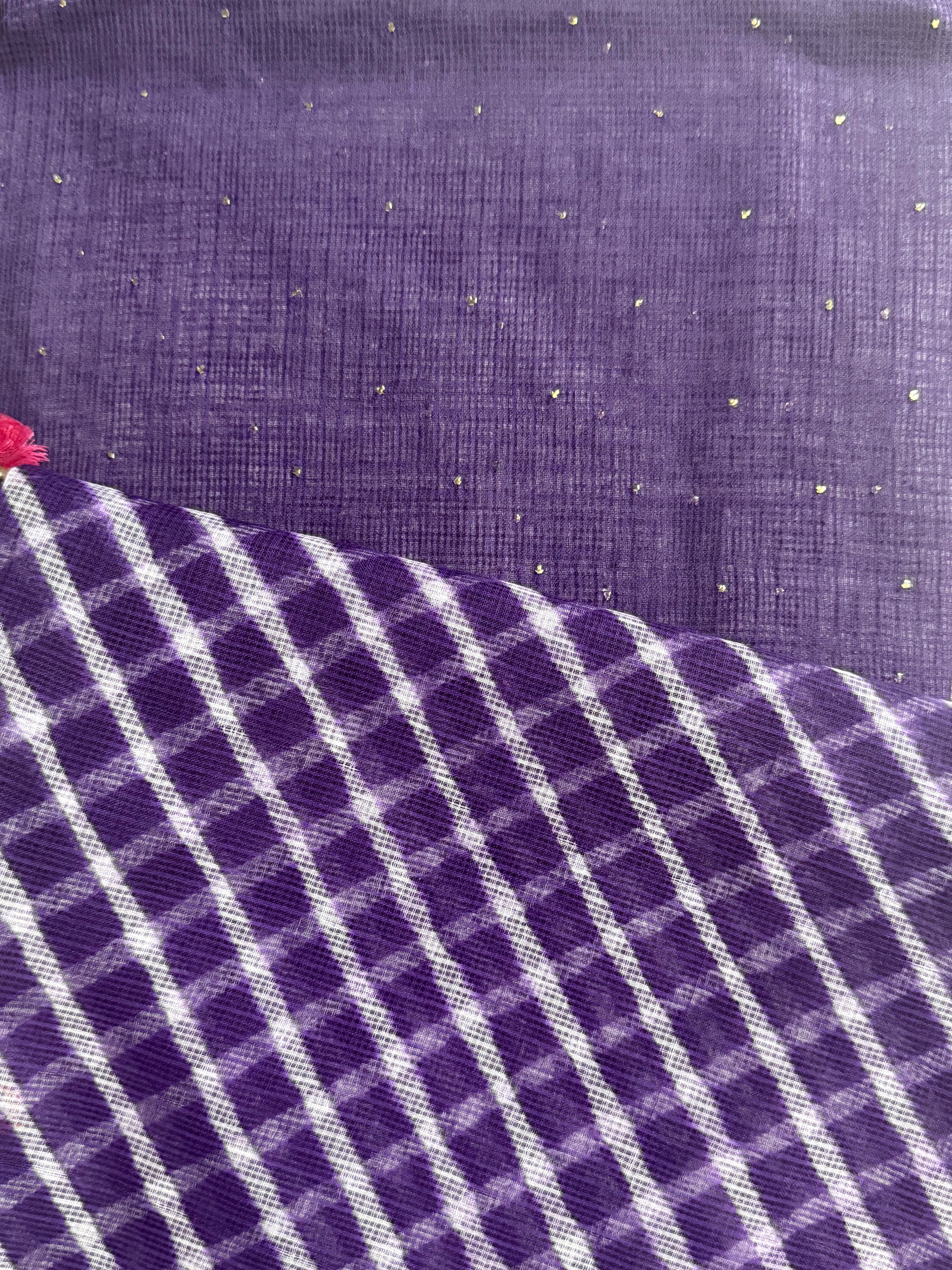 Pure kota Mukaish work kurta with kota dupatta