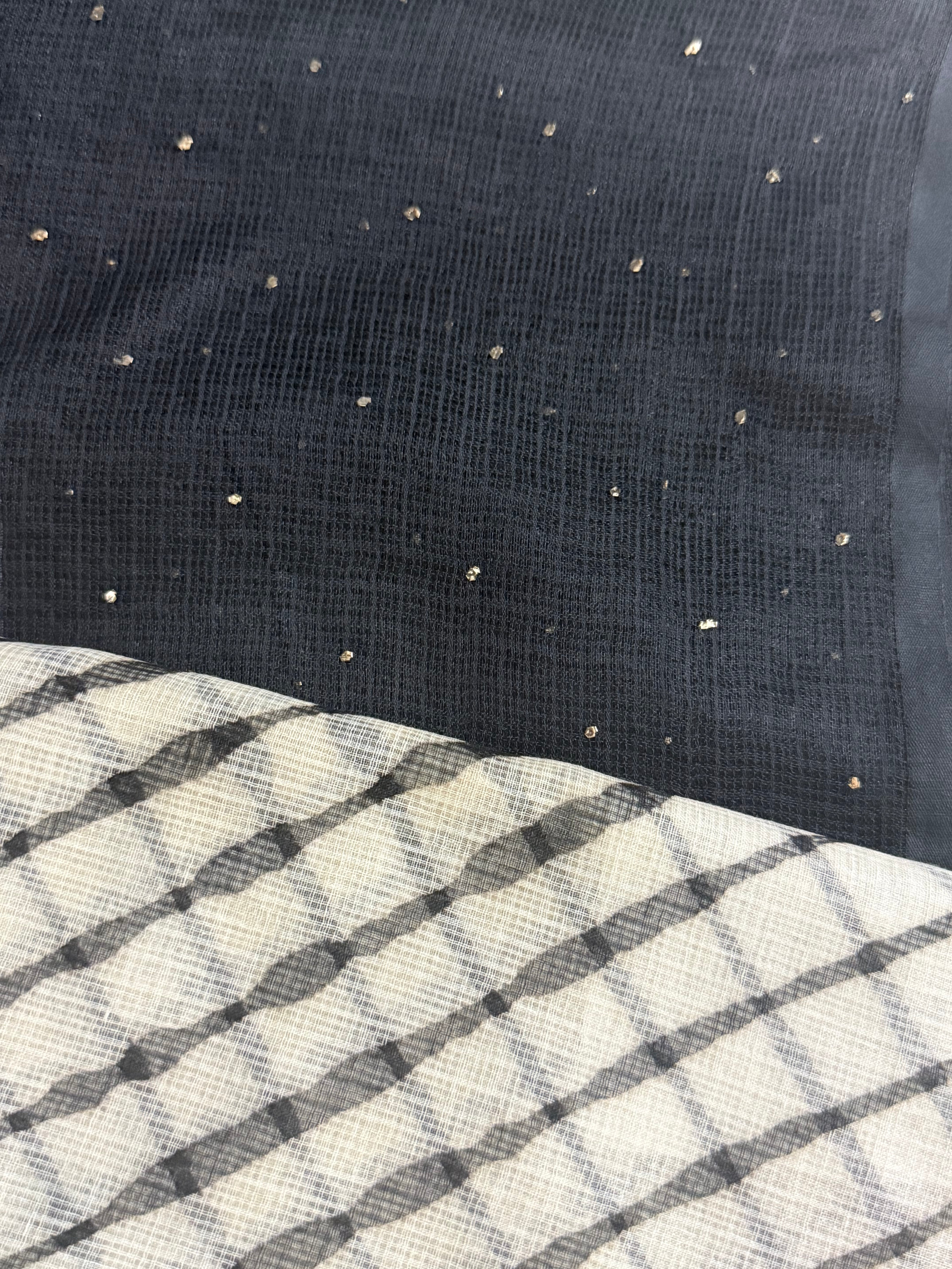 Pure kota Mukaish work kurta with kota dupatta