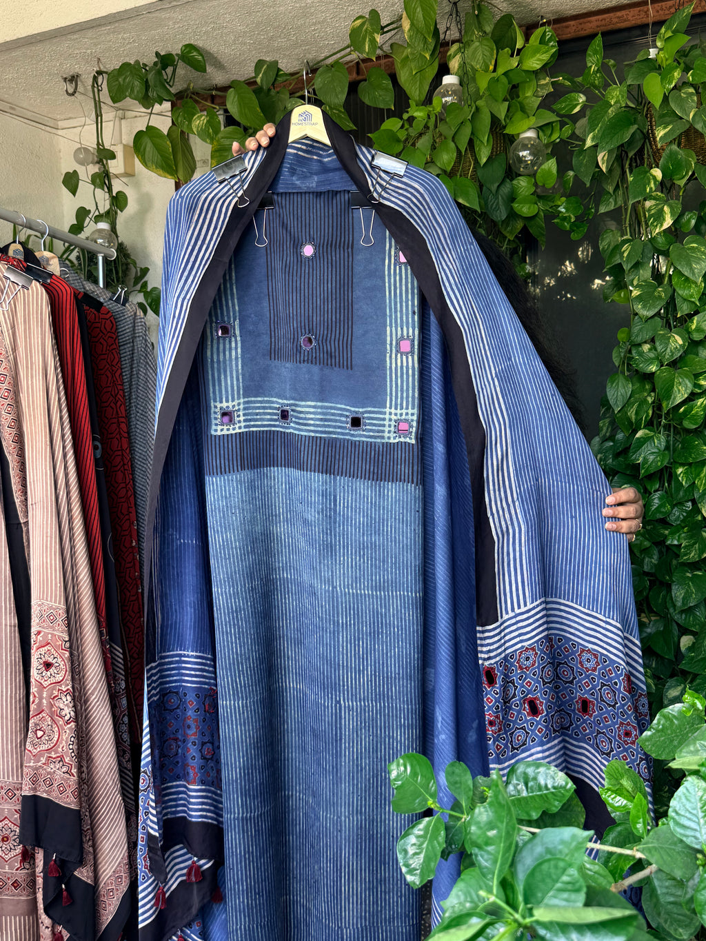 Pure Modal mirror work Ajrakh