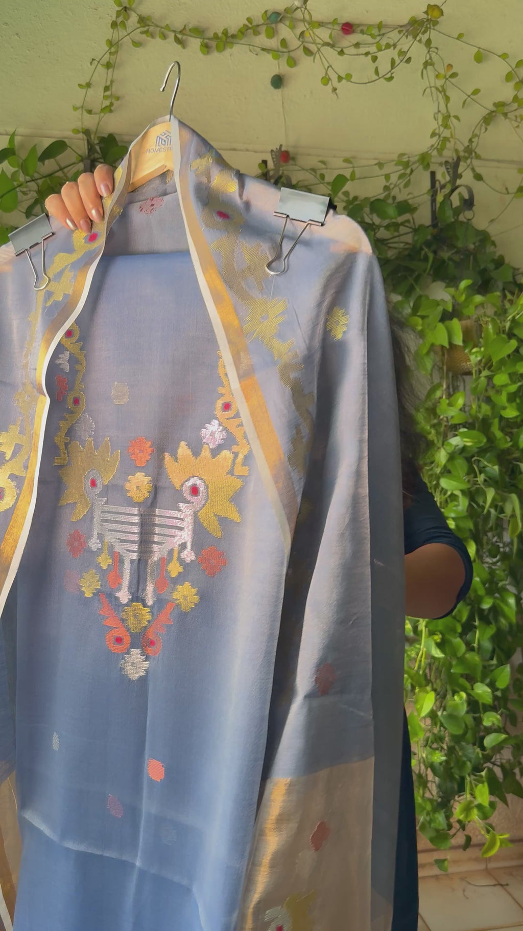 Pure handloom Jamdani suit sets