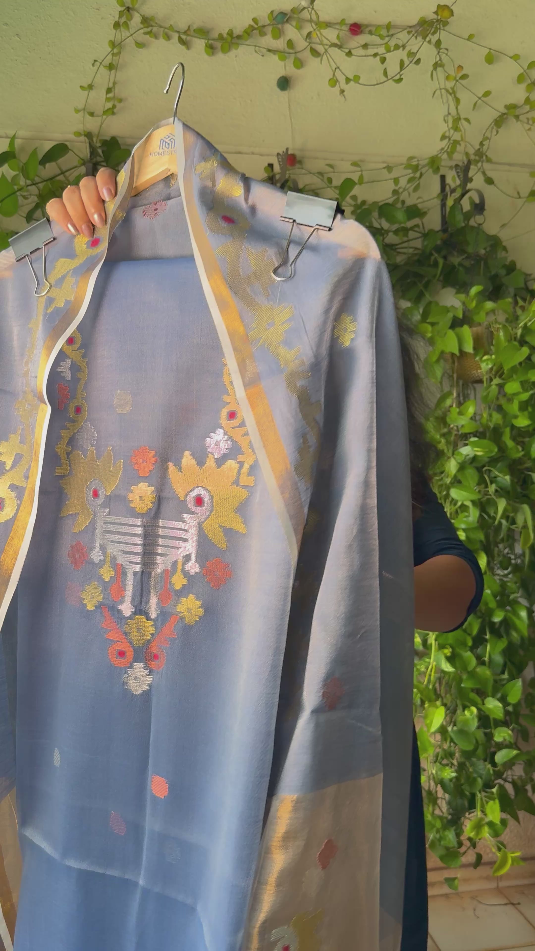 Pure handloom Jamdani suit sets